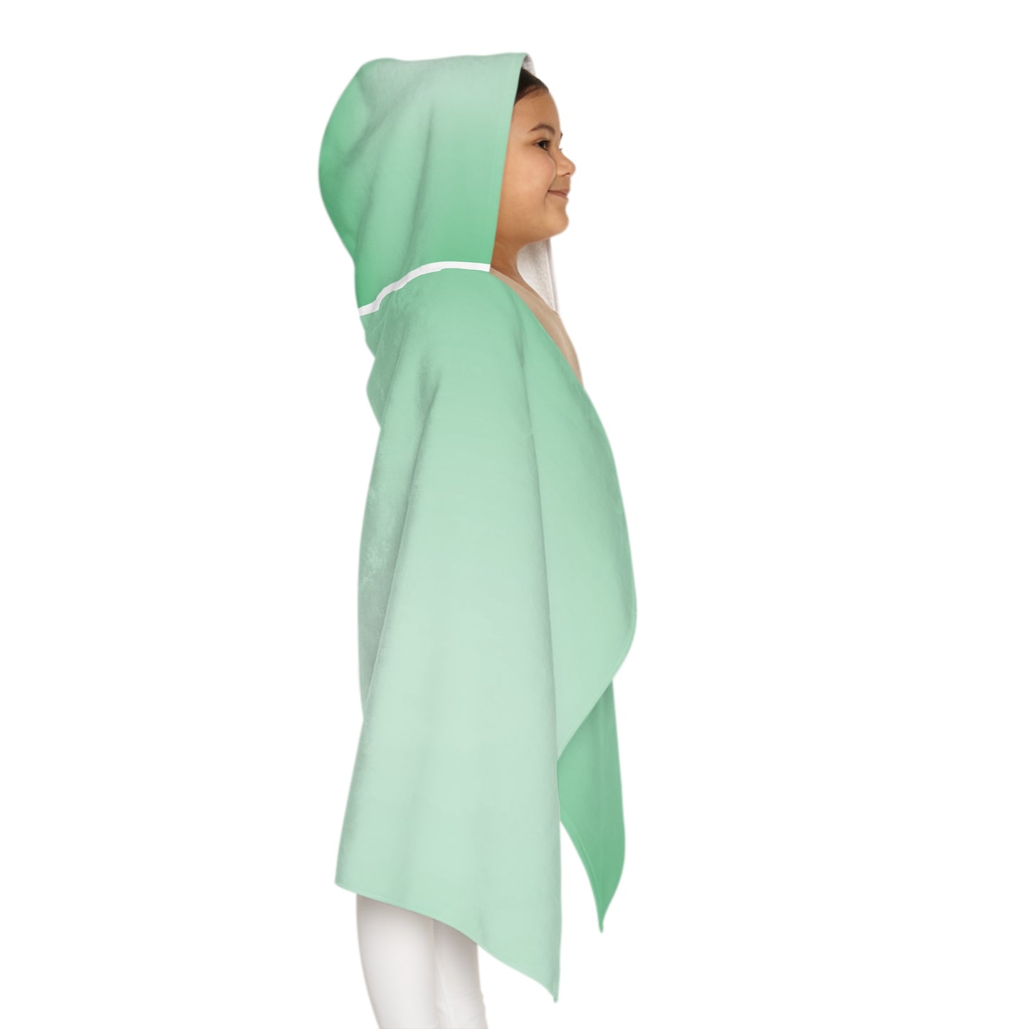 Mint Fade Youth Hooded Towel, 24" x 48"