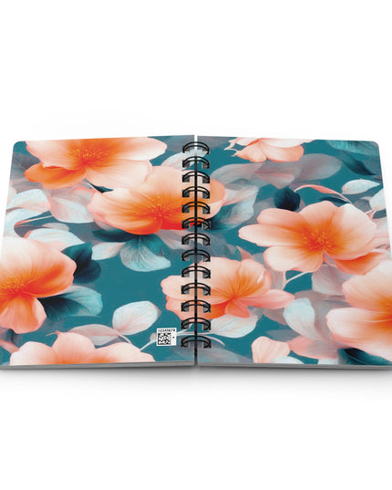 Orange Blossom Floral Bunch Bound Journal, 5" x 7" 150 pages