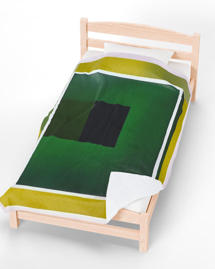 Alpha Shadow Velveteen Plush Blanket, 60" x 80"