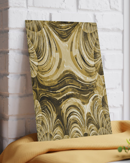 Uzi Spiral Light Brown Pastel 8" x 11" Glass Cutting Board
