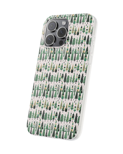 Mini Vintage Green Trees Iphone 15 Pro Max Flexi Case