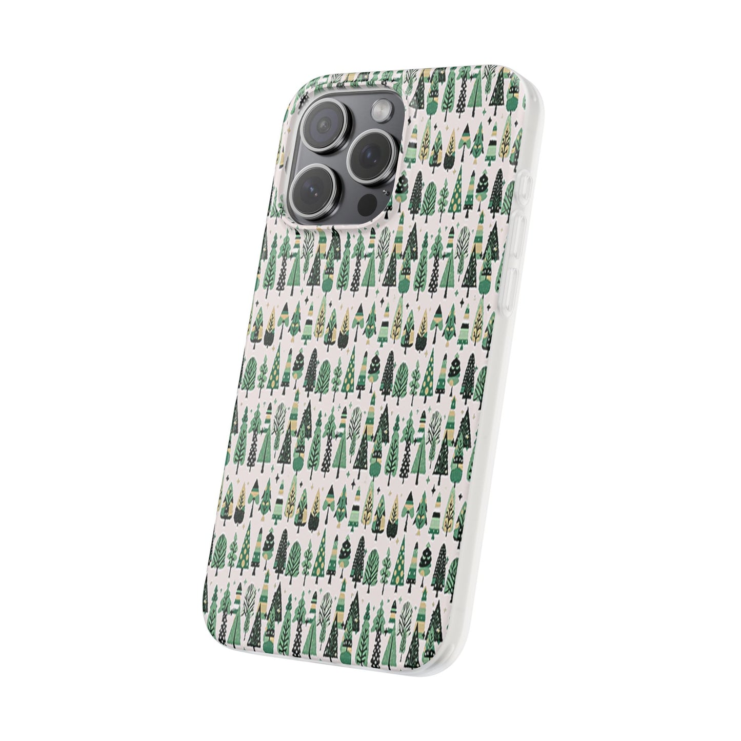 Mini Vintage Green Trees Iphone 15 Pro Max Flexi Case