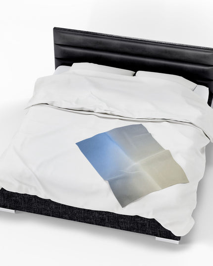 Cobalt Fade Velveteen Plush Blanket, 30" x 40"