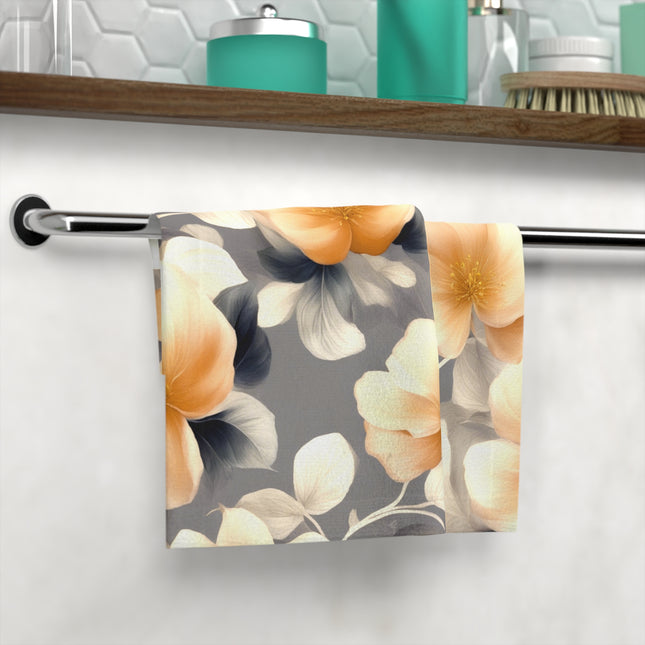 Soft Blossom Floral Bunch Face Towel, 13" x 13"