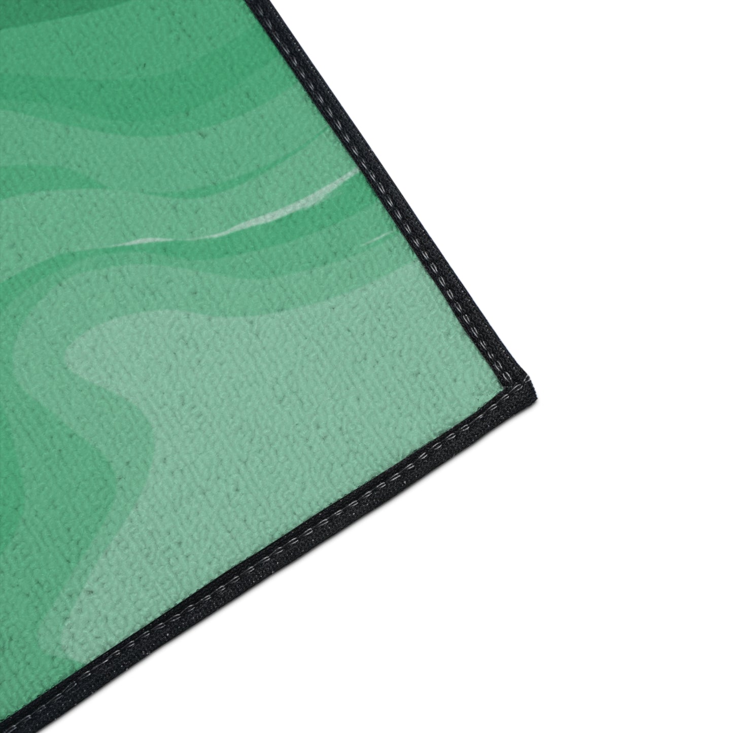 Mint Green Wavey 24" x 36" Heavy Duty Floor Mat