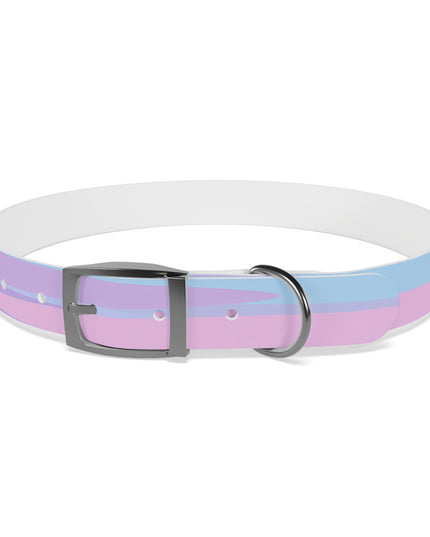 Pastel Purple and Mauve Patches Extra Large Dog Collar