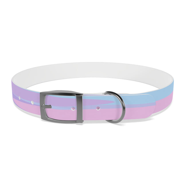 Pastel Purple and Mauve Patches Extra Large Dog Collar