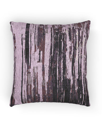 Striped Powder Lavender Woven Pillow, 17" x 18"