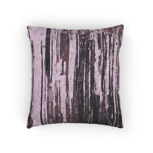 Striped Powder Lavender Woven Pillow, 17" x 18"