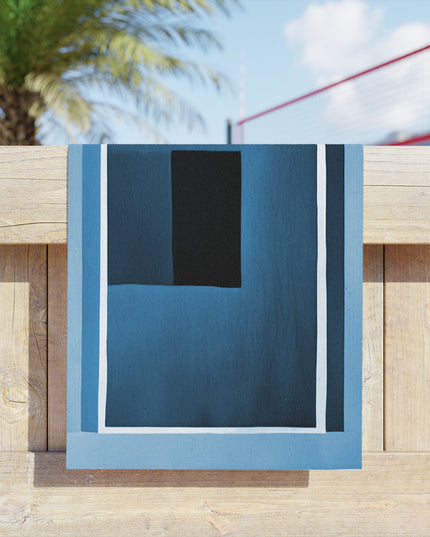 Blue Shadow Beach Towel, 18" x 27"