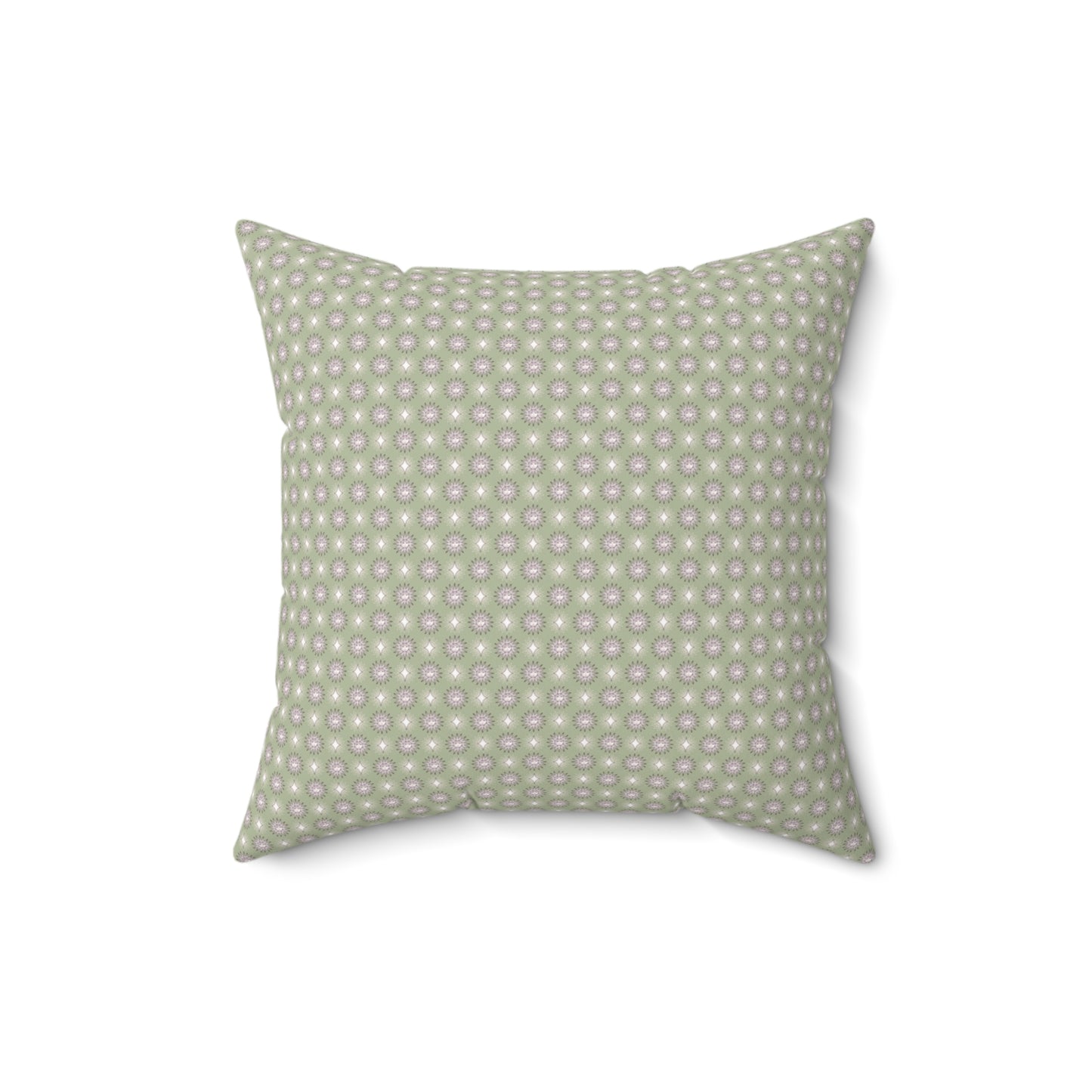 Olive Star-crossed Bodies Faux Suede Square Pillow, 16" x 16"