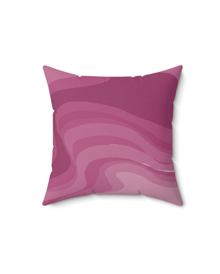 Pinky Mauve Wavey 14" x 14" Faux Suede Square Pillow