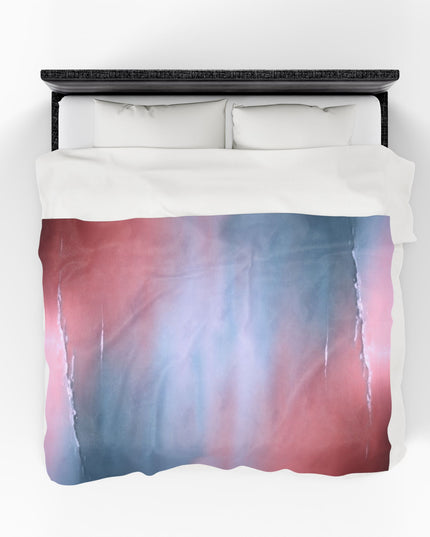 Gray Sea Pink Fog Velveteen Plush Blanket, 60" x 80"