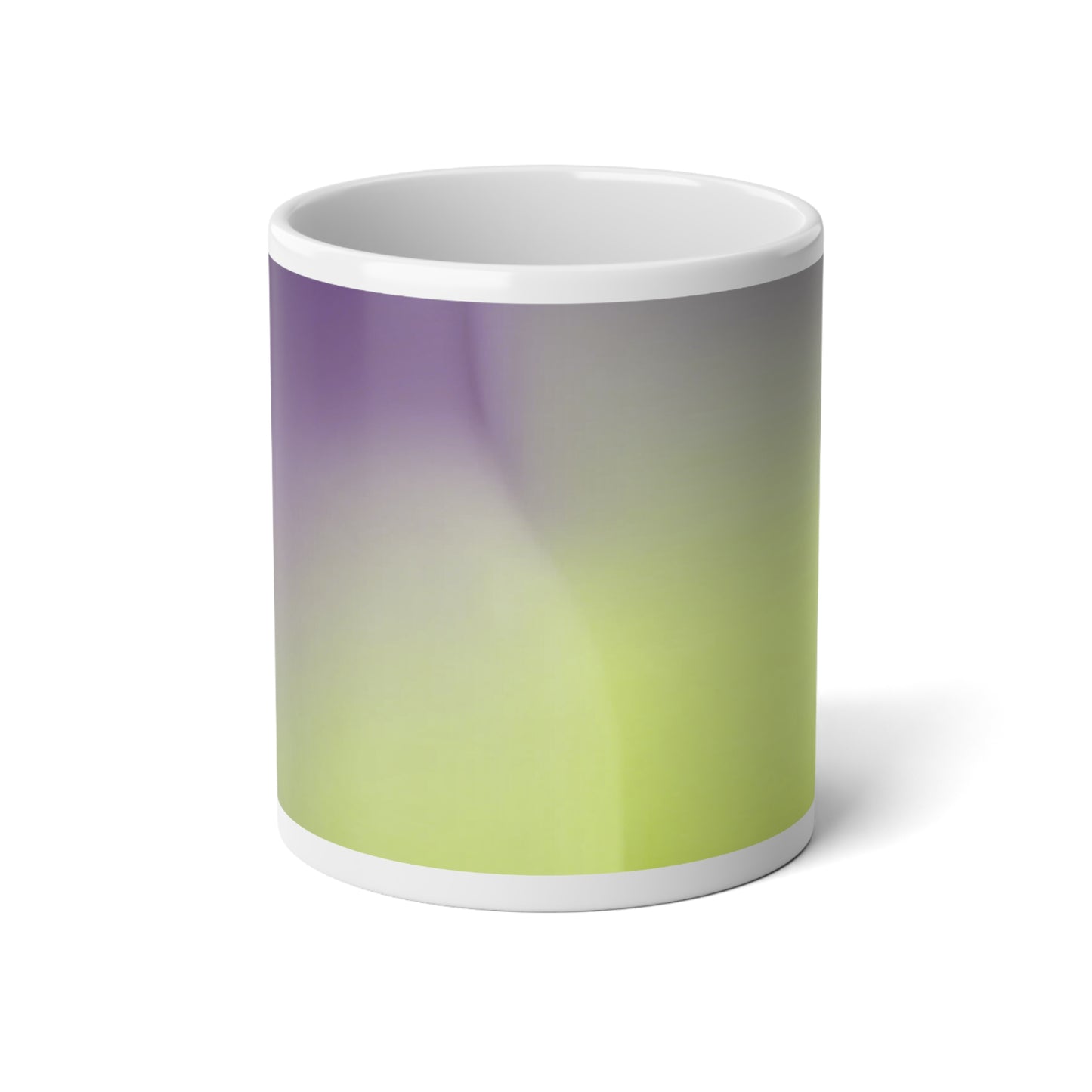 Purple Fade 20 oz White Glossy Jumbo Mug