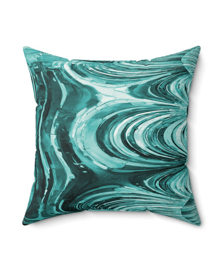 Uzi Spiral Tif Faux Suede Square Pillow, 18" x 18"