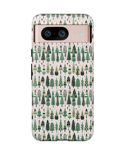 Mini Vintage Green Trees Google Pixel 8 Tough Cases