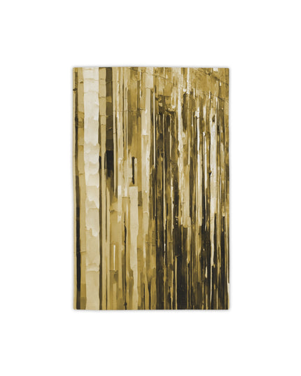 Striped Light Brown Beach Towel, 18" x 27"