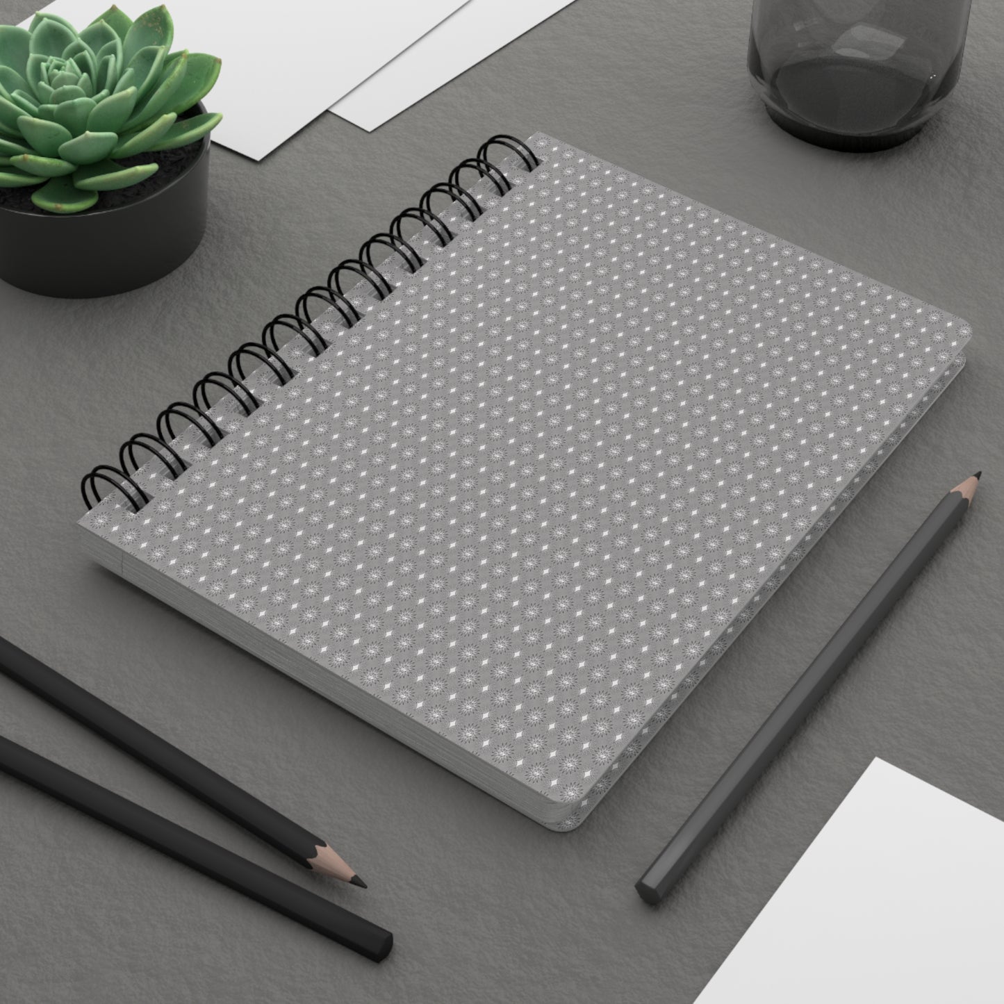 Desaturated Star-crossed Bodies Spiral Bound Journal, 5" x 7" 150 pages