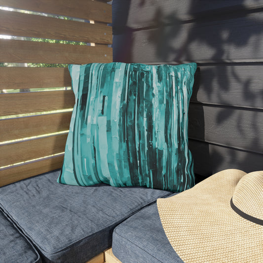 Striped Tif 18" x 18" Outdoor Pillow