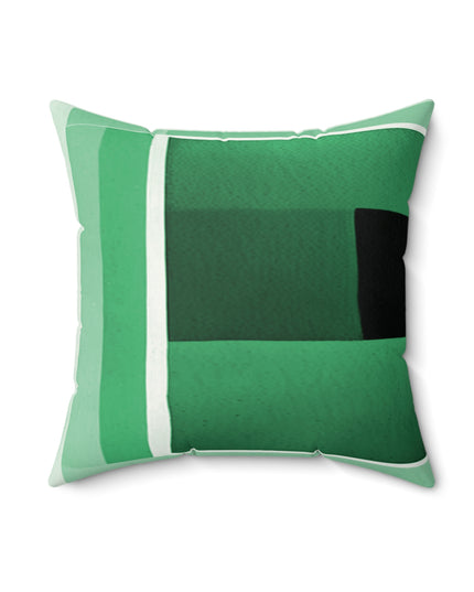 Mint Shadow 18" x 18" Faux Suede Square Pillow