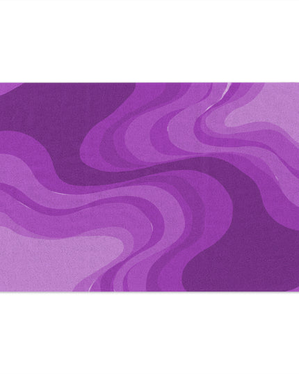 Wavey Purple Wavey Rally Towel, 11" x 18"