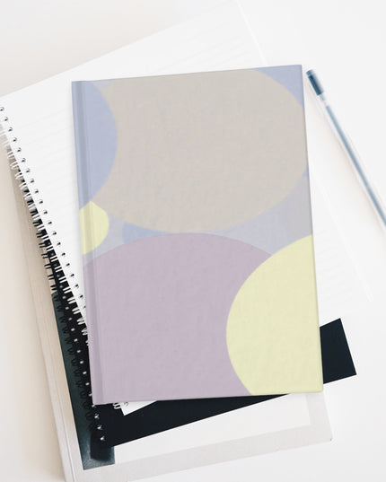 Pastel Soft Blue and Soft White Patches 5" x 7" Journal - 128 Blank pages
