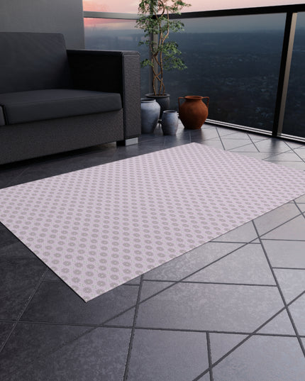 Pink Mornings Star-crossed Bodies Outdoor Rug, 48" x 72"