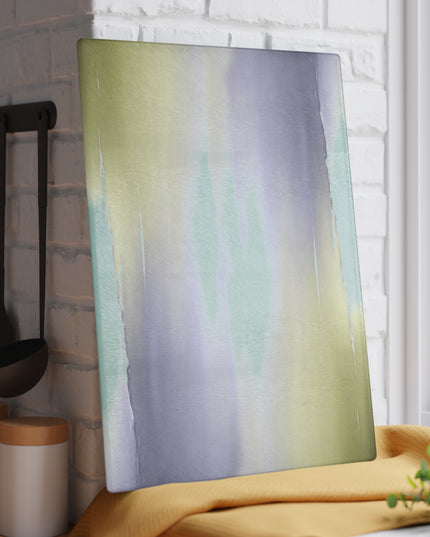 Lavender Sea Golden Fog Glass Cutting Board, 11" x 15"