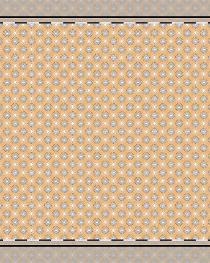 Tan Sunset Star-crossed Bodies Cotton Twill Napkin, 10" x 10"