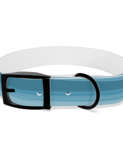 Sky Blue Wavey Medium Dog Collar