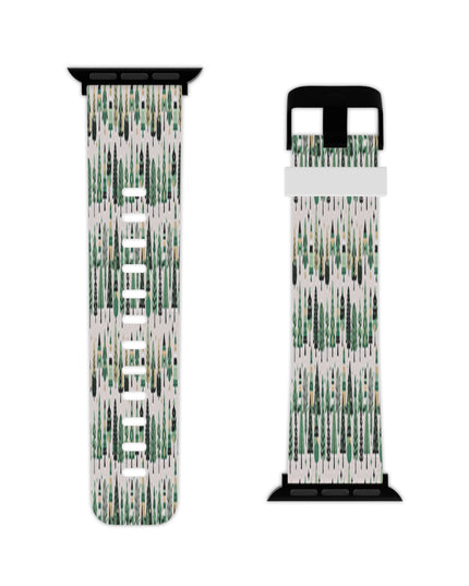 Mini Vintage Green Trees Watch Band for Apple Watch 7.5x.75/38-40mm/7.5x.75/42-44mm