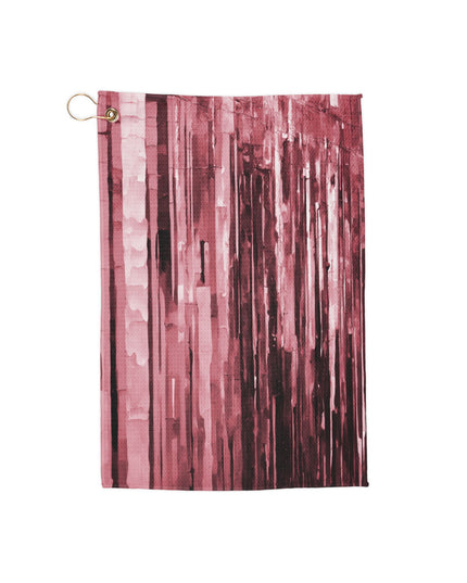 Striped Ruby 16" x 24" Golf Towel