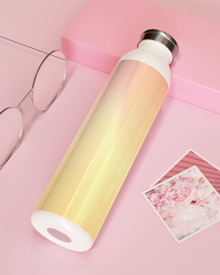 Hot Peach Fade Slim Water Bottle, 20 oz White
