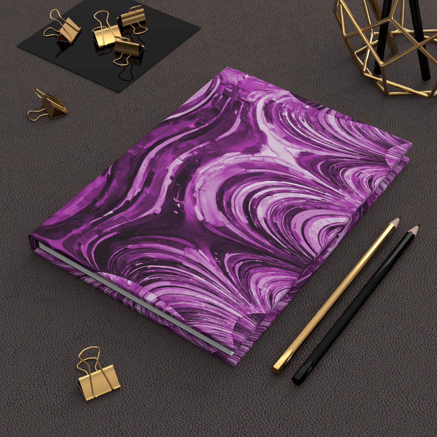 Uzi Spiral Powder Lavender 5.75" x 8" Hardcover Journal Matte with 150 lined pages