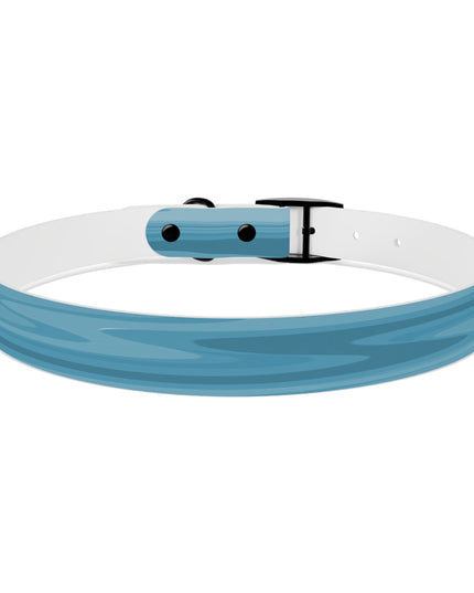Sky Blue Wavey Extra Large Dog Collar