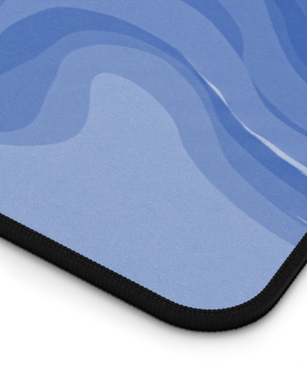 Deep Blue Wavey 12" x 18" Desk Mat