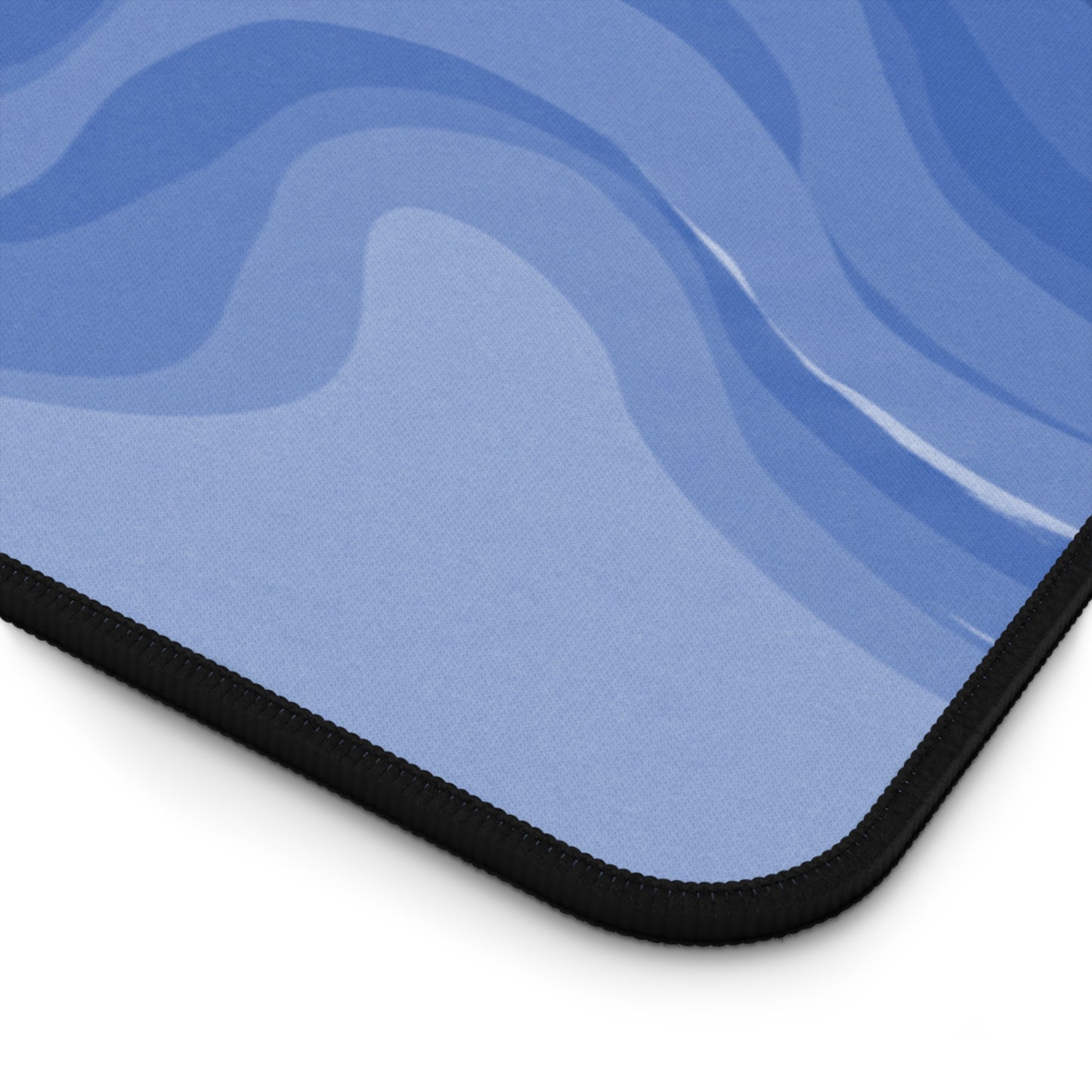 Deep Blue Wavey 12" x 18" Desk Mat