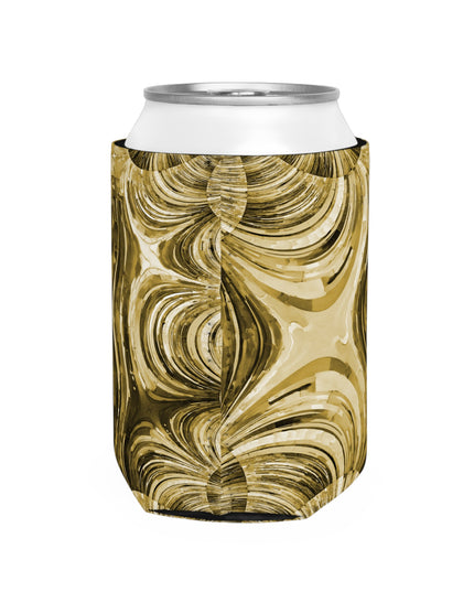 Uzi Spiral Light Brown 12 oz Can Cooler Sleeve