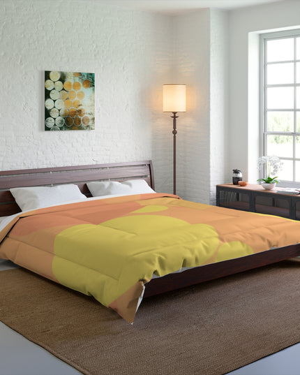 Pastel Bright Oranges Patches 104" × 88" Comforter