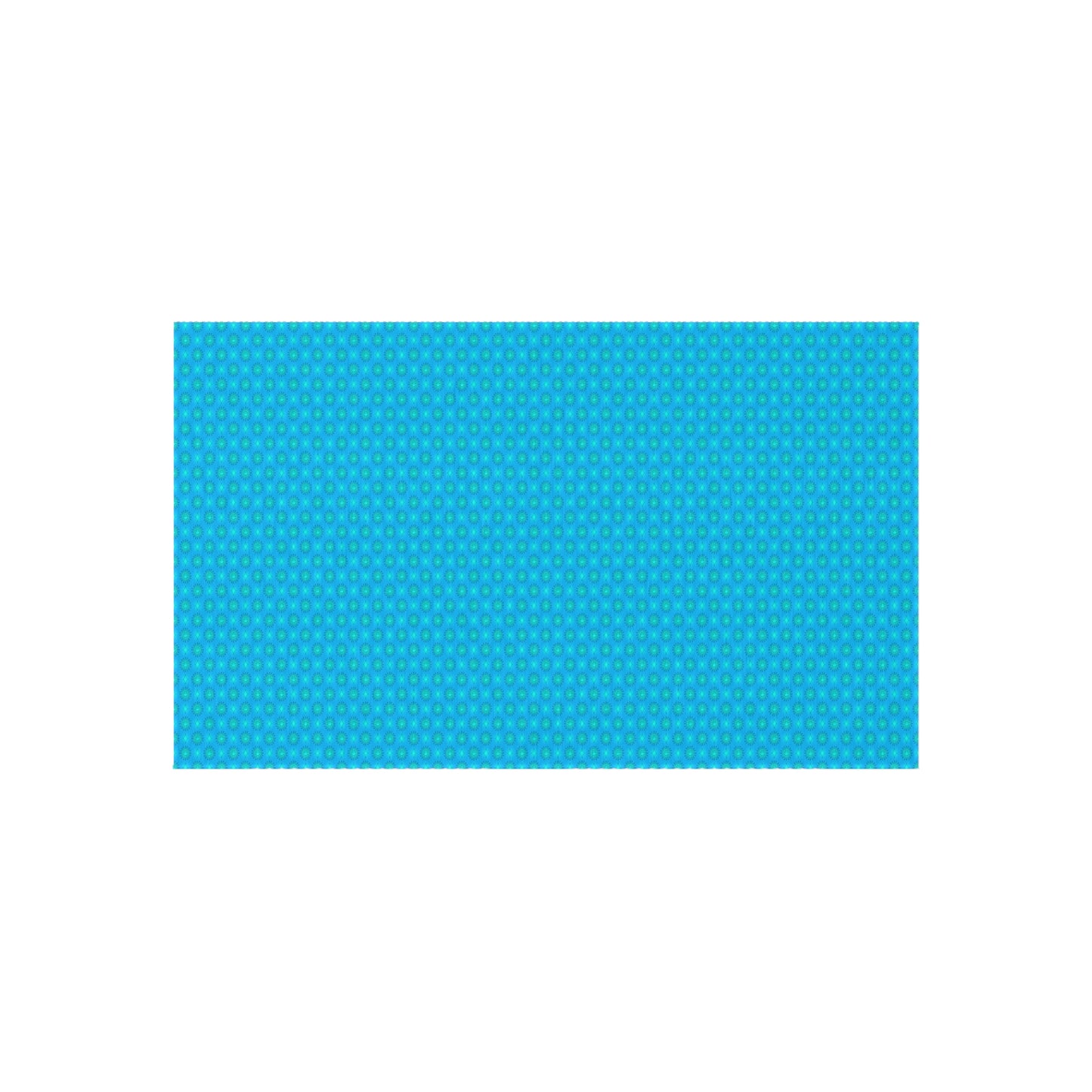 Light Blue Star-crossed Bodies Outdoor Rug, 36" x 60"