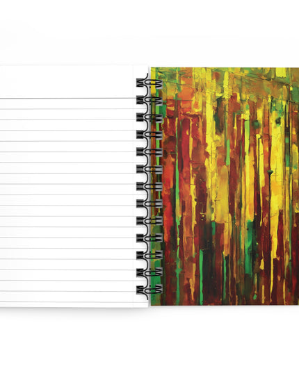 Striped Beta Spiral Bound Journal, 5" x 7" 150 pages