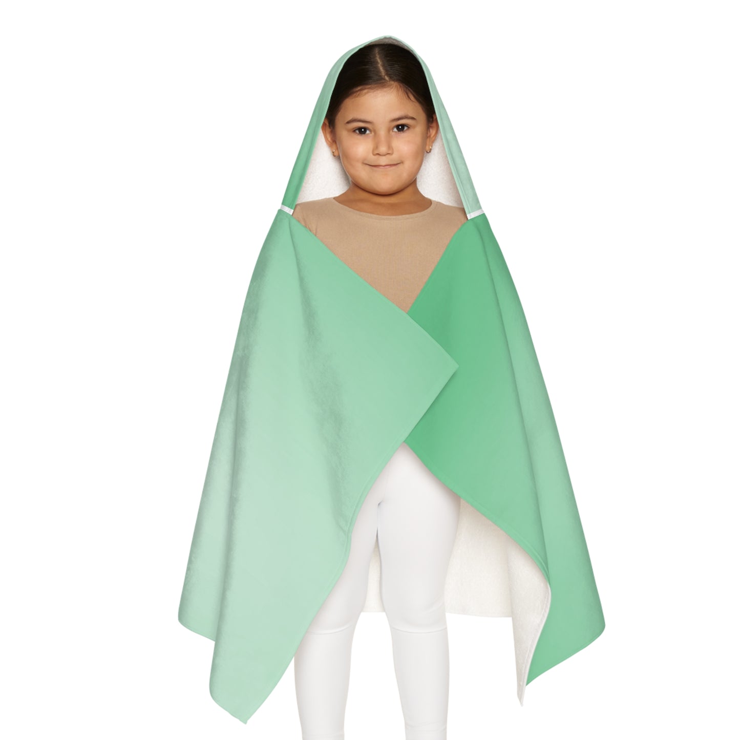 Mint Fade Youth Hooded Towel, 24" x 48"