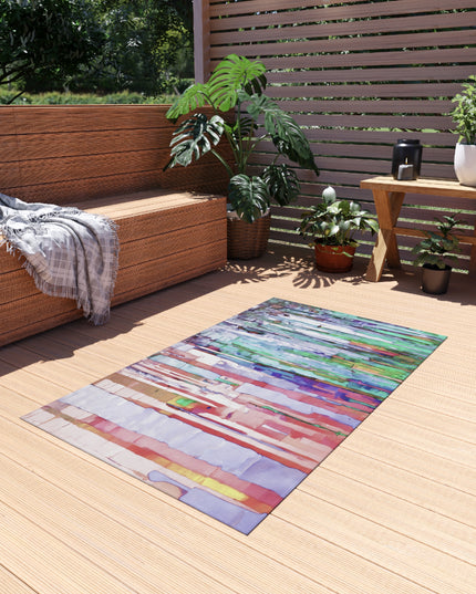 Striped Pastels 36" x 60" Outdoor Rug