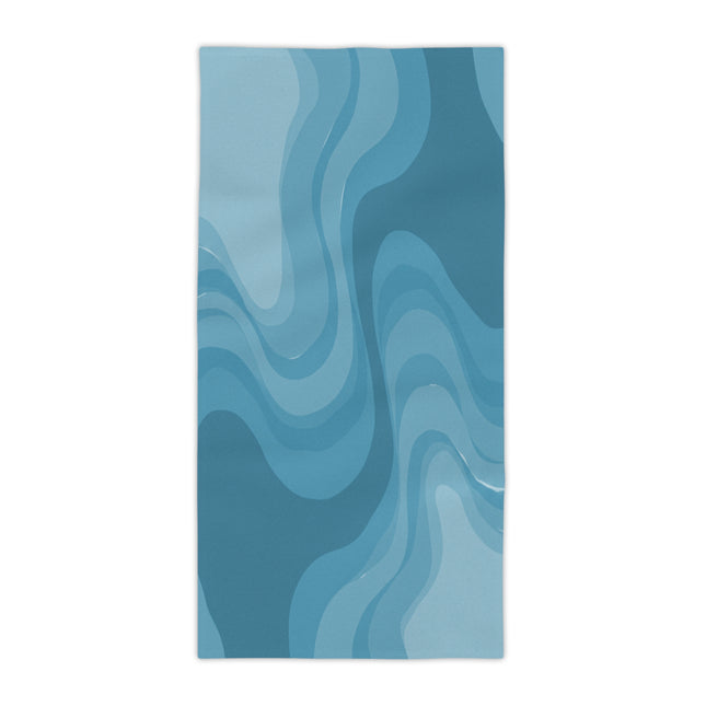 Sky Blue Wavey Beach Towel, 30" x 60"
