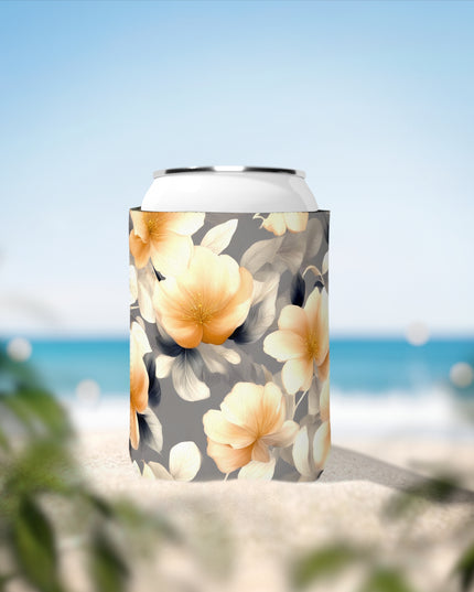 Soft Blossom Floral Bunch 12 oz Can Cooler Sleeve