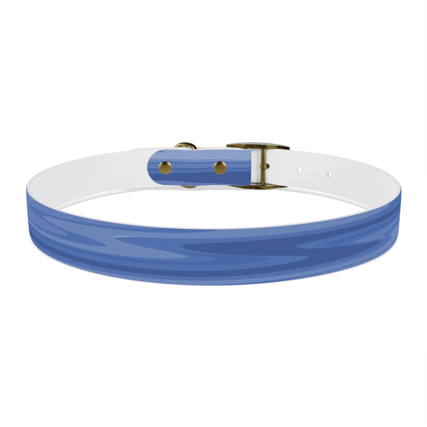 Deep Blue Wavey Extra Large Dog Collar