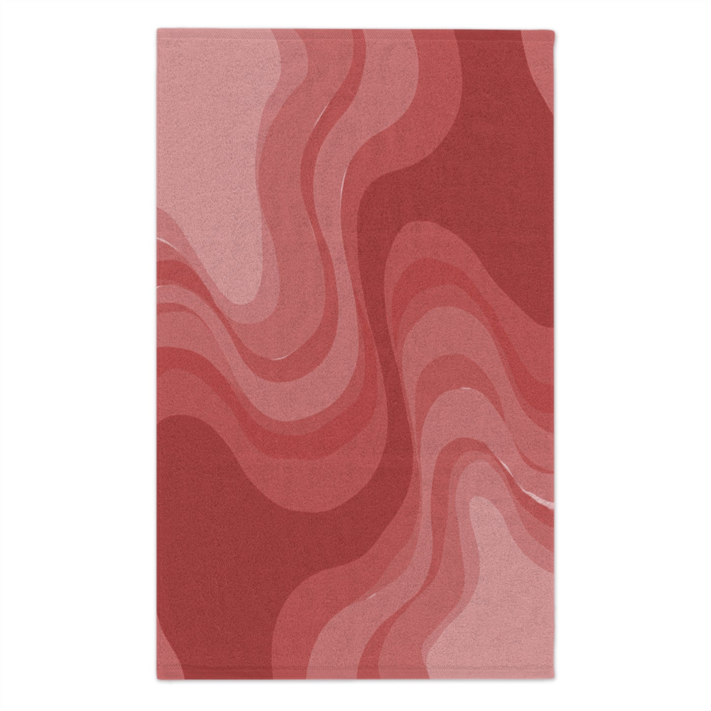 Power Red Wavey Rally Towel, 11" x 18"
