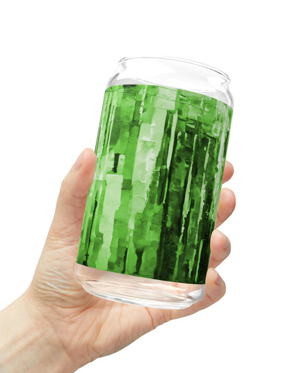 Striped Mint Pastels Sipper Glass, 16oz