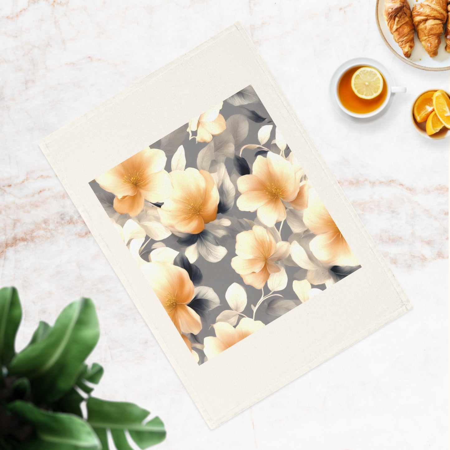 Soft Blossom Floral Bunch Cotton Tea Towel 19.6" x 27.5"