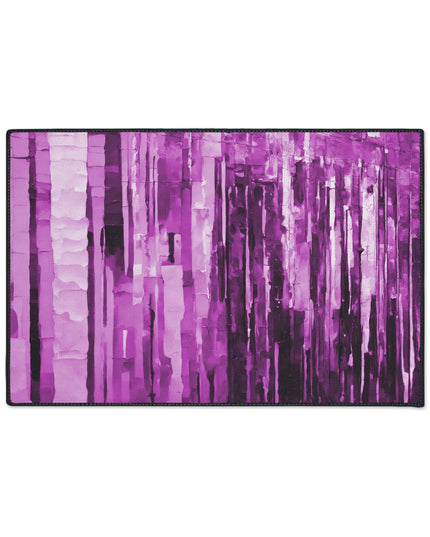 Striped Powder Lavender 24" x 36" Heavy Duty Floor Mat